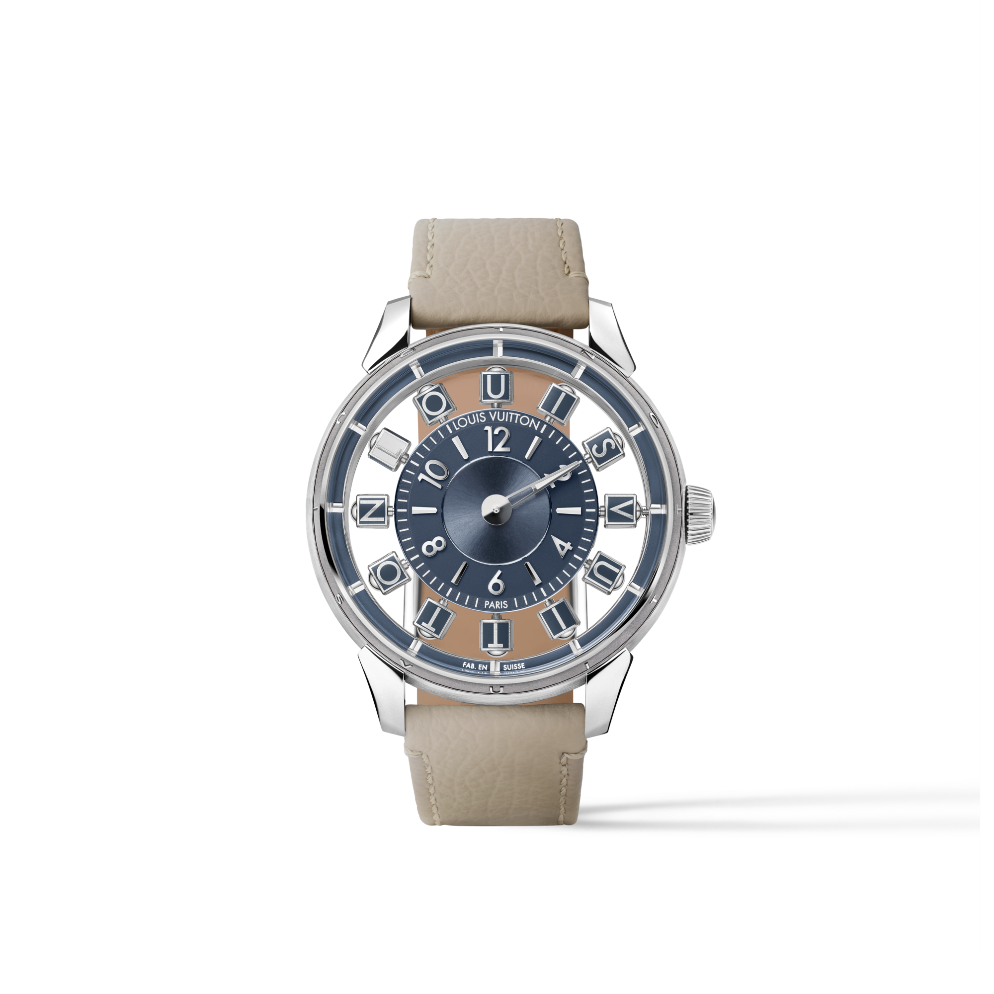 Tambour Taiko Spin Time Air, Automatic, 42.5mm, White gold
